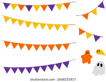 Cute ghost and garland set