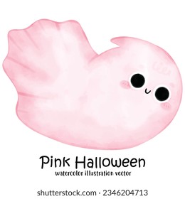 Cute Ghost, Halloween Ghost, Witch, Halloween vector illustration 