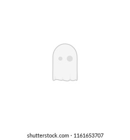 Cute ghost icon isolated on white background