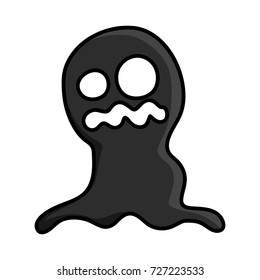 cute ghost isolated illustration on white background
