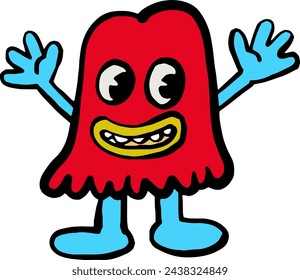 Cute Ghost Mascot Vector illustration