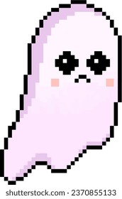 Cute Ghost Pixel for Halloween Day