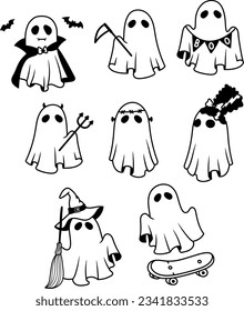 Ghost Ghost Svg, Spooky, Boo, Halloween Svg, frankenstein Fantasma Svg, Devil, Ghost witch Svg, sombrío fantasma de los pañales