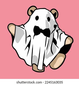 Cute ghost, ghost vector, ghost character wallpaper