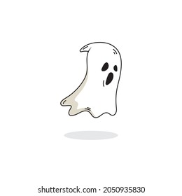 cute ghost Vector icon design illustration Template