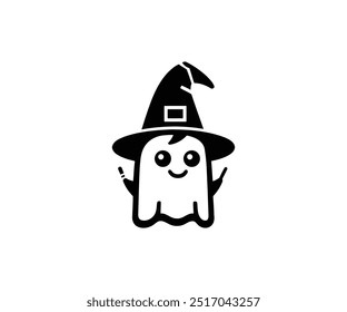 cute ghost a withces character