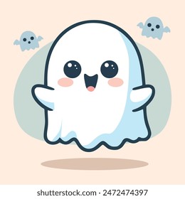 Cute Ghosts With Various Expressions Pack