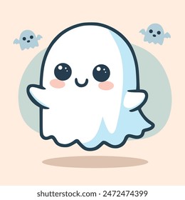 Cute Ghosts With Various Expressions Pack