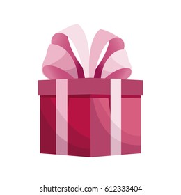 cute gift box pink with bow