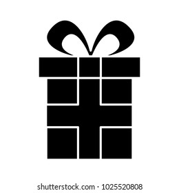 cute gift box wrapped ribbon bow