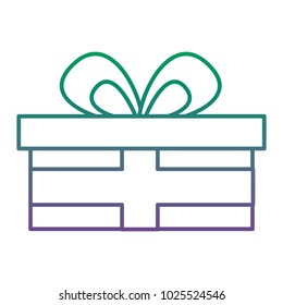 cute gift box wrapped ribbon bow
