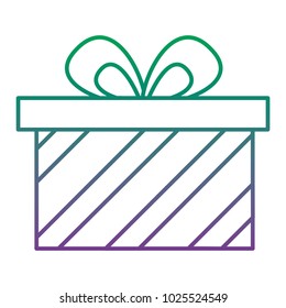 cute gift box wrapped ribbon bow