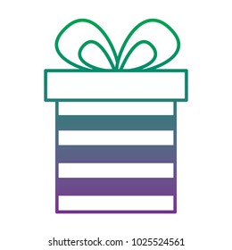 cute gift box wrapped ribbon bow