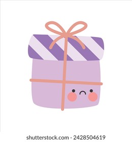 cute gift flat vector cartoon