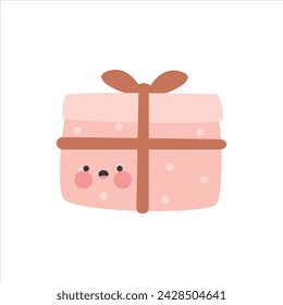 cute gift flat vector cartoon