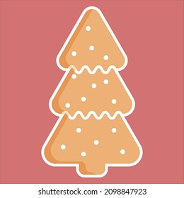 árbol de navidad de galletas de jengibre lindo