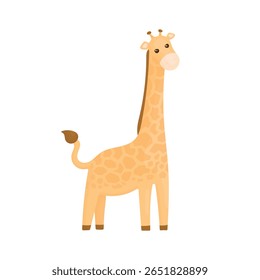 Cute Giraffe. African Animals. Illustrations for Kids