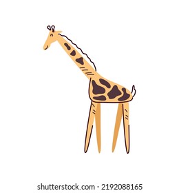 cute giraffe animal icon isolated