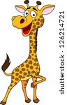 Cute giraffe cartoon