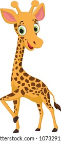cute giraffe cartoon