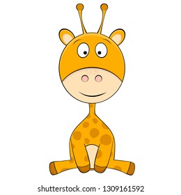 Cute giraffe cartoon