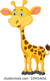 Cute giraffe cartoon