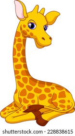 Cute giraffe cartoon