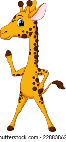 Cute giraffe cartoon