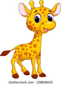 Cute giraffe cartoon
