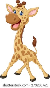 Cute giraffe cartoon