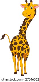 cute giraffe cartoon