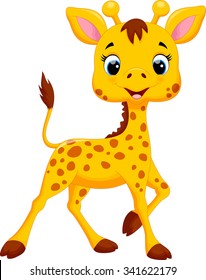 Cute giraffe cartoon