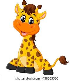 Cute giraffe cartoon