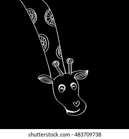 Cute giraffe cartoon