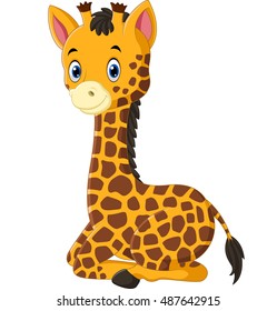 Cute giraffe cartoon