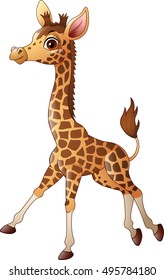 Cute giraffe cartoon