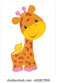Cute giraffe cartoon