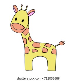 Cute giraffe cartoon
