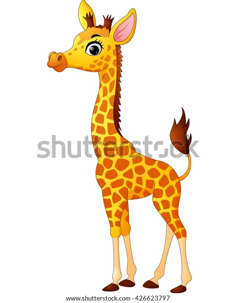 Cute Giraffe Cartoon Stock Vector (Royalty Free) 426623797 | Shutterstock