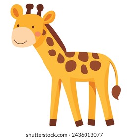 cute giraffe cartoon, vector design