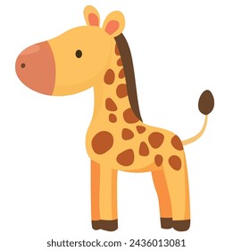 cute giraffe cartoon, vector design