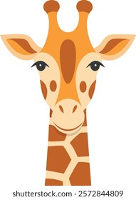 Cute giraffe with friendly face