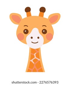 icono del personaje de la cabeza de una jirafa linda