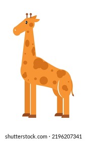 cute giraffe icon on white background
