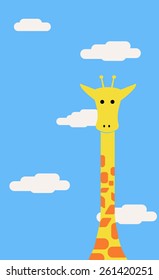 cute giraffe illustration