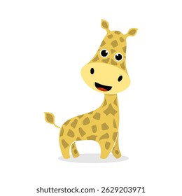 Cute giraffe illustration design vector
