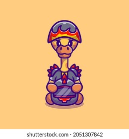 cute giraffe motorcycle gang member, suitable for t-shirt designs or cute animal motorcycle gang mascots