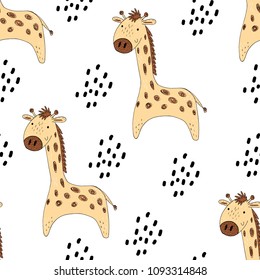 Cute giraffe Pattern print for kids