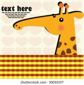 Cute giraffe with text 6