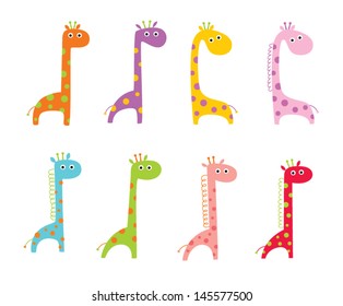 cute giraffe vector